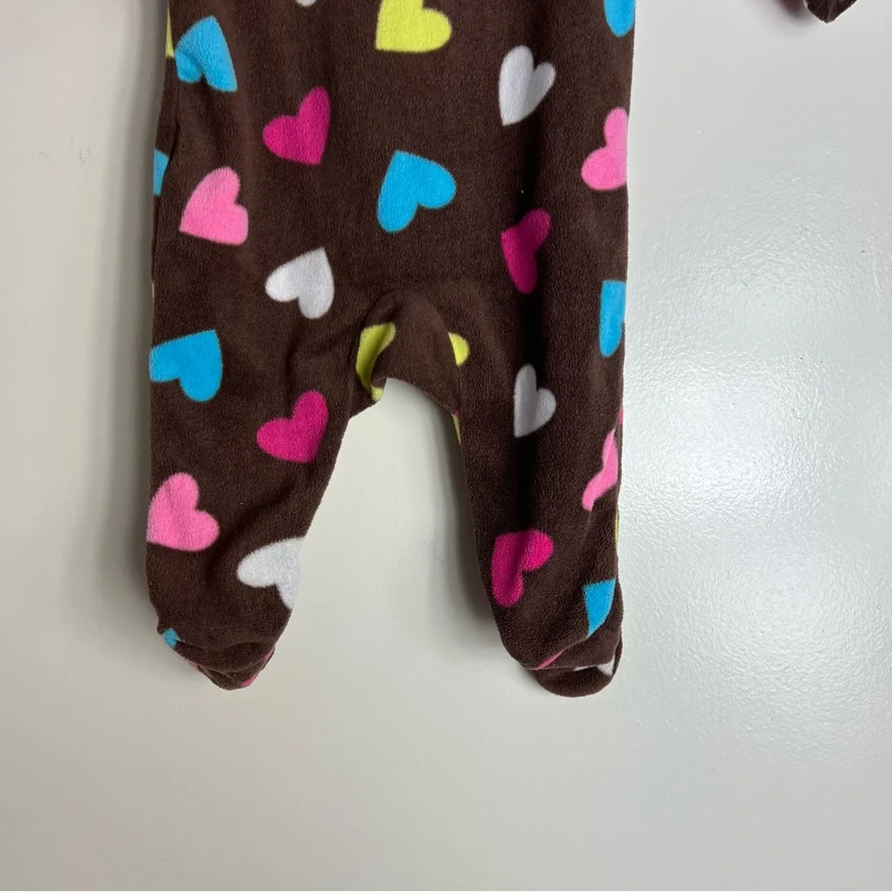 Carters Infant Girls  Fleece Reindeer‎ Christmas Sleeper Pajama
